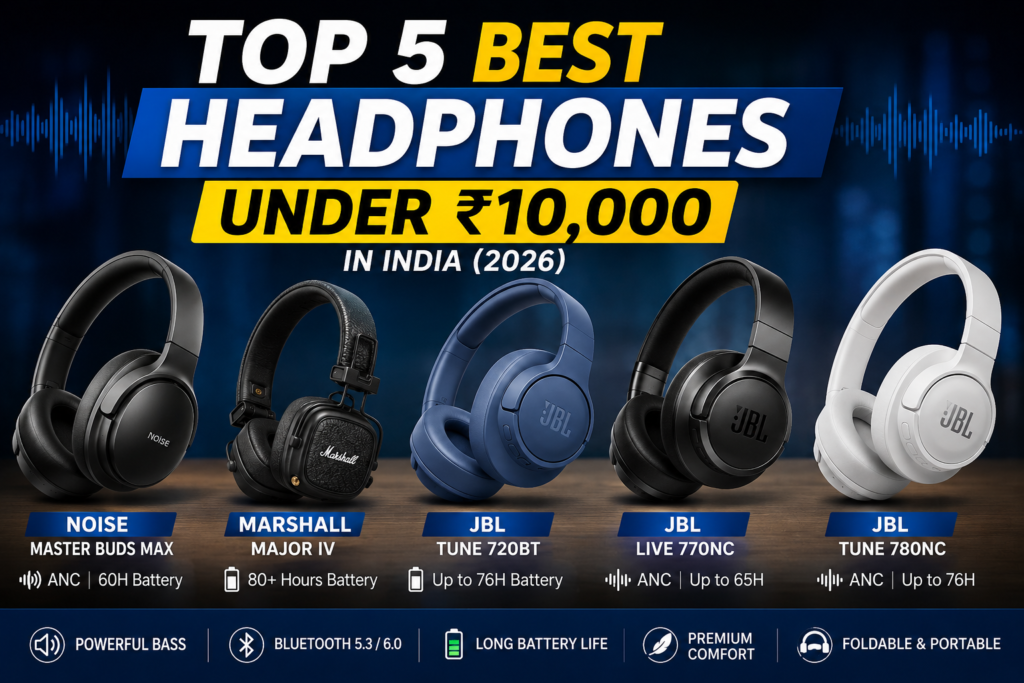 Best headphones under ₹10,000 in India 2026